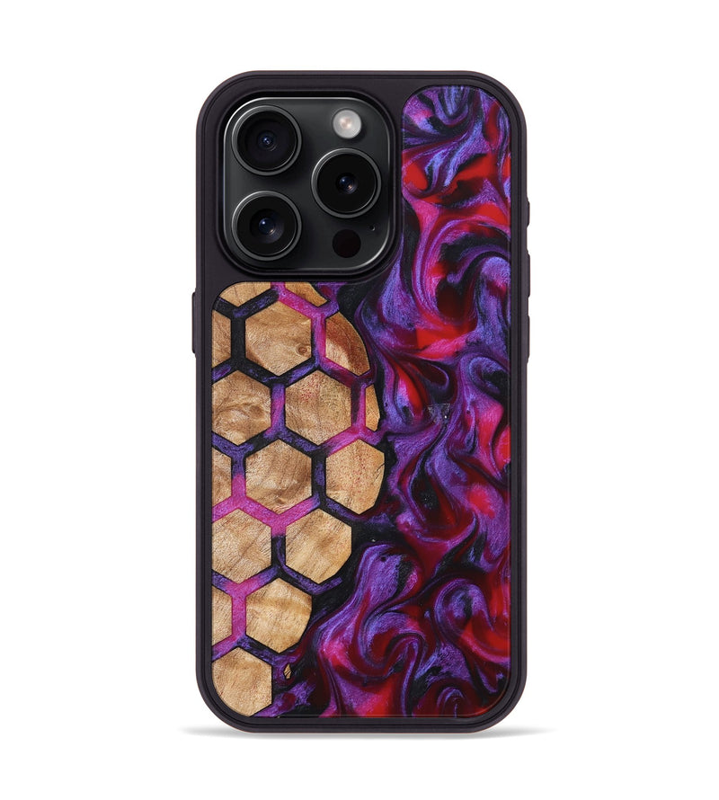 iPhone 15 Pro Wood Phone Case - Maranda (Pattern, 826998)