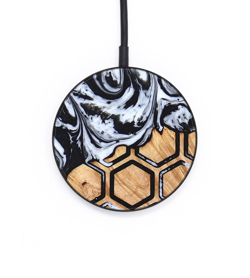 Circle Wood Wireless Charger - Raymond (Pattern, 826999)