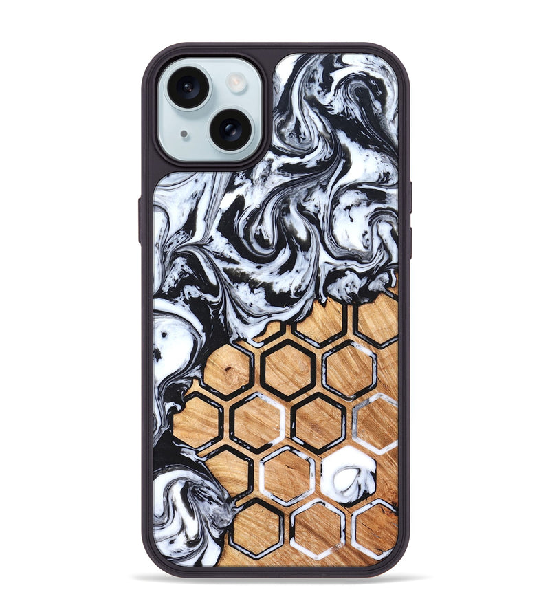 iPhone 15 Plus Wood Phone Case - Raymond (Pattern, 826999)