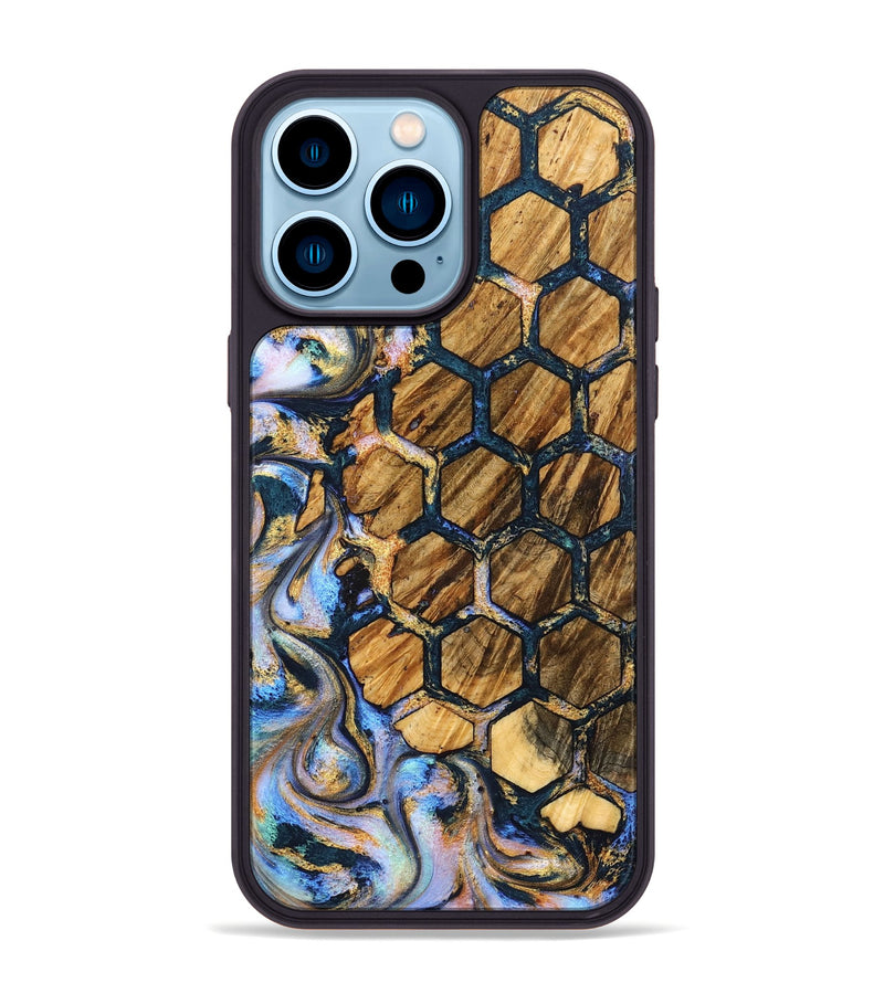 iPhone 14 Pro Max Wood Phone Case - Carli (Pattern, 827000)