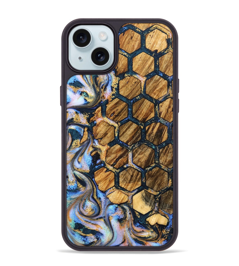 iPhone 15 Plus Wood Phone Case - Carli (Pattern, 827000)