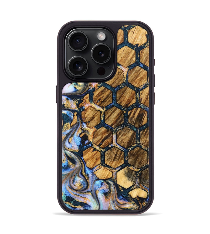 iPhone 15 Pro Wood Phone Case - Carli (Pattern, 827000)