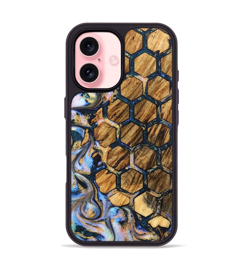 iPhone 16 Wood Phone Case - Carli (Pattern, 827000)