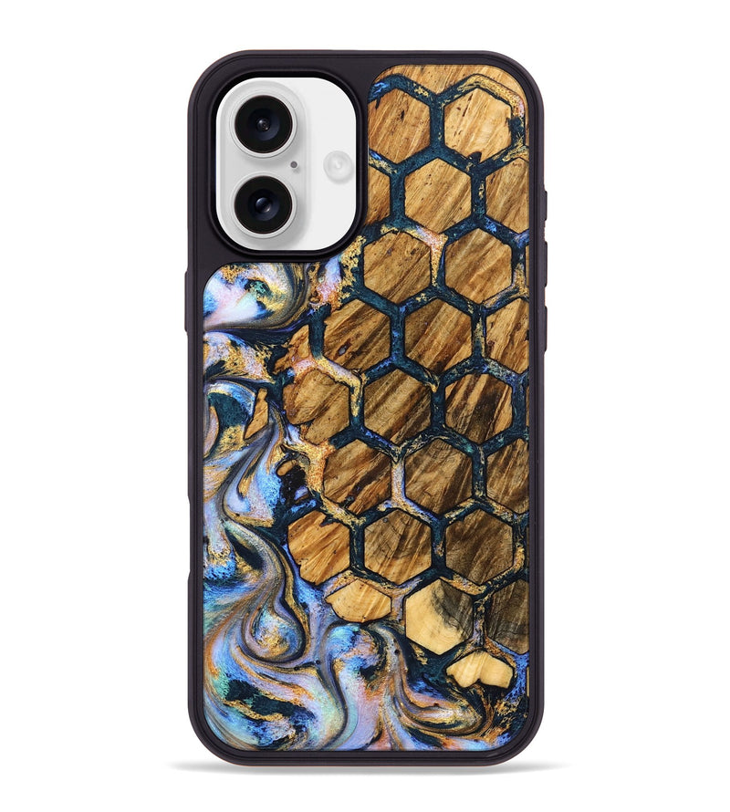 iPhone 16 Plus Wood Phone Case - Carli (Pattern, 827000)