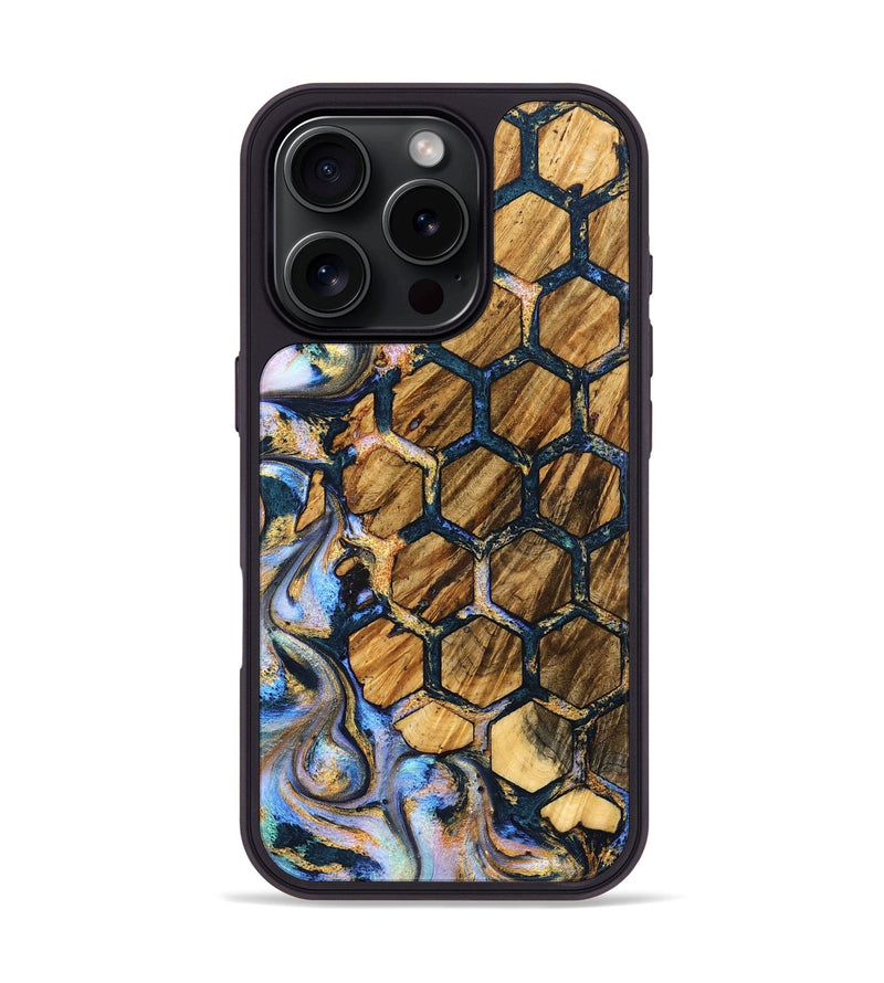 iPhone 16 Pro Wood Phone Case - Carli (Pattern, 827000)