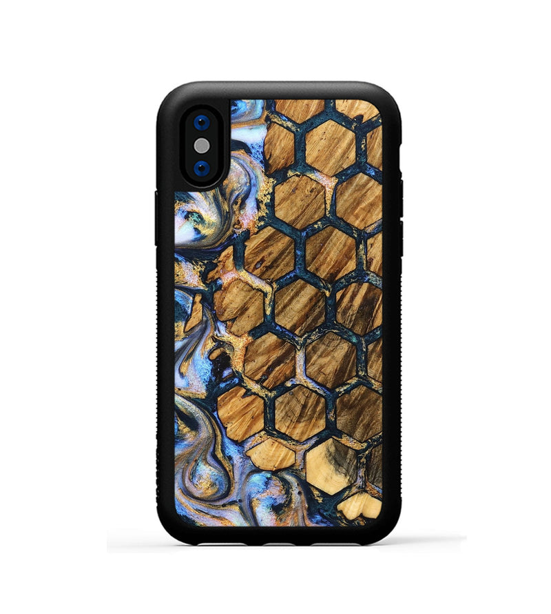 iPhone Xs Wood Phone Case - Carli (Pattern, 827000)