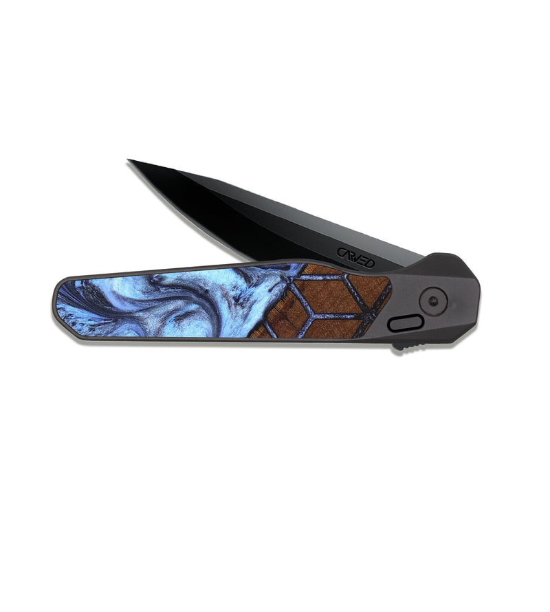 EDC Dark Slate Wood Pocket Knife - Kylian (Pattern, 827004)