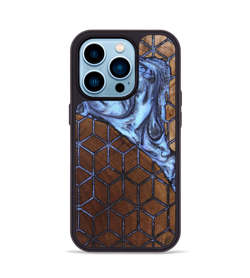 iPhone 14 Pro Wood Phone Case - Kylian (Pattern, 827004)