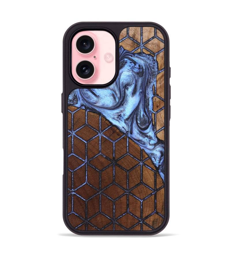 iPhone 16 Wood Phone Case - Kylian (Pattern, 827004)