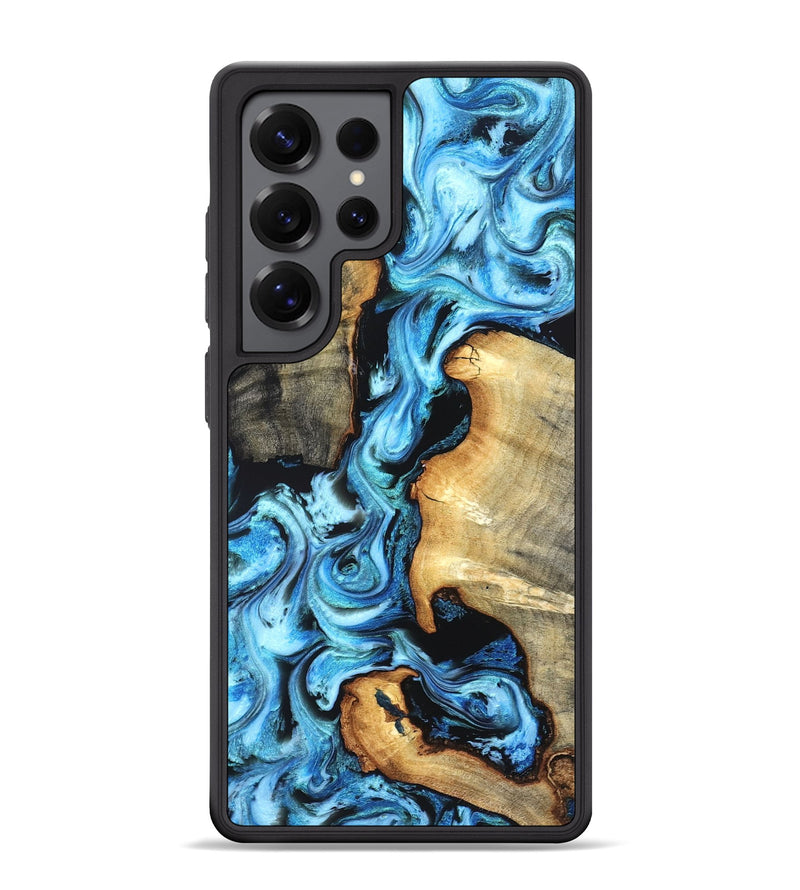 Galaxy S25 Ultra Wood Phone Case - Zackary (Blue, 827006)