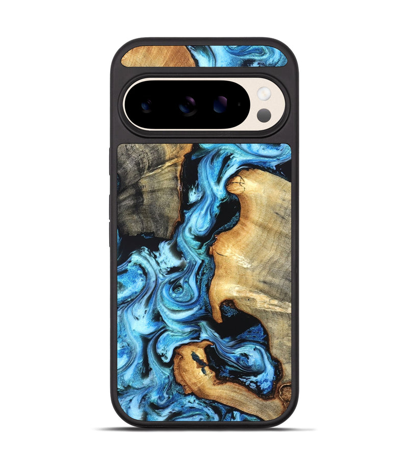 Pixel 10 Wood Phone Case - Zackary (Blue, 827006)