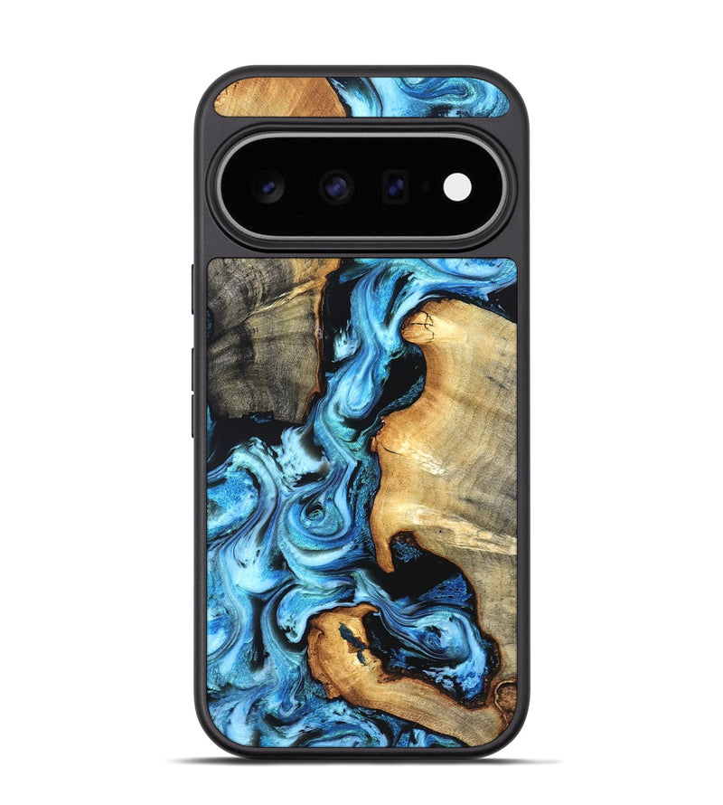 Pixel 11 Pro Wood Phone Case - Zackary (Blue, 827006)
