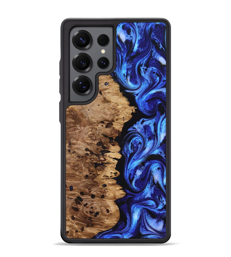 Galaxy S25 Ultra Wood Phone Case - Love (Blue, 827007)