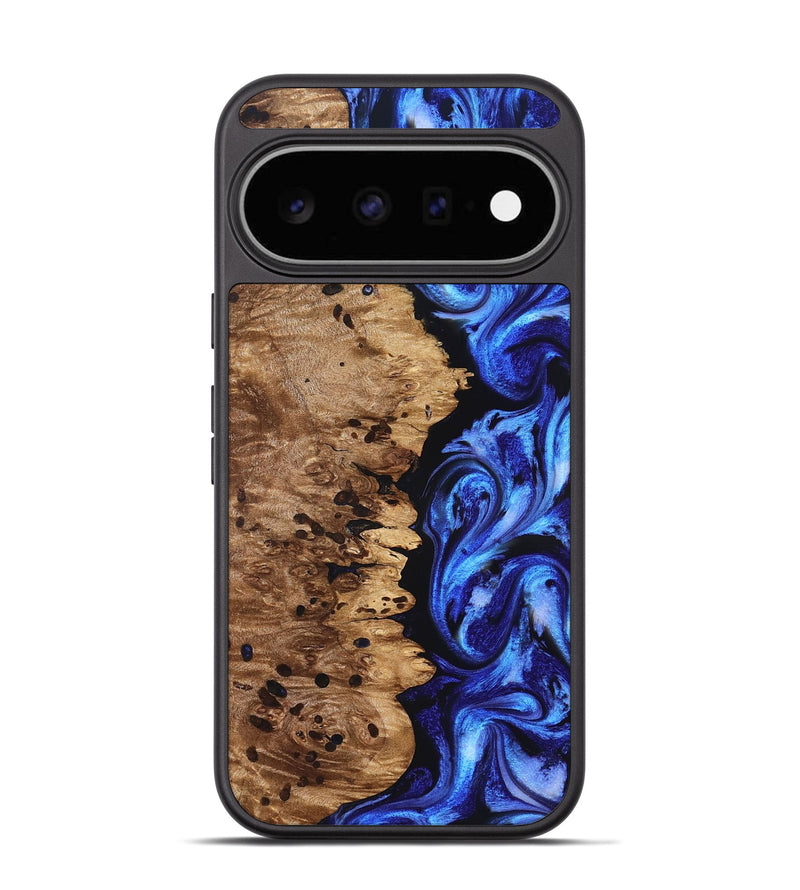 Pixel 11 Wood Phone Case - Love (Blue, 827007)