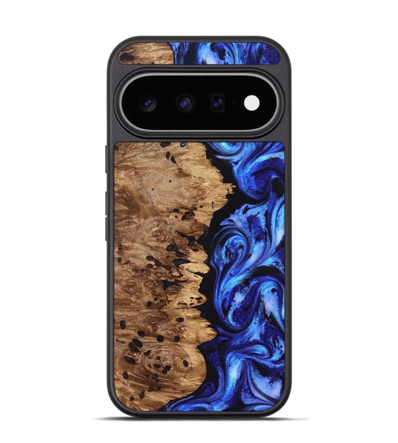 Pixel 11 Pro Wood Phone Case - Love (Blue, 827007)