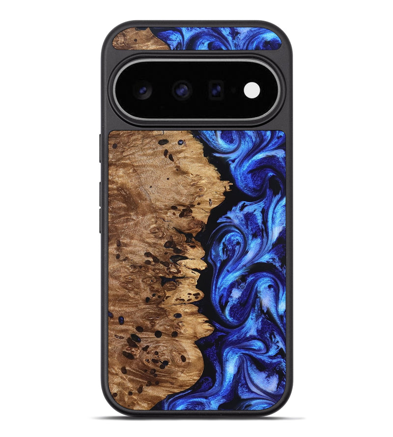 Pixel 11 Pro XL Wood Phone Case - Love (Blue, 827007)