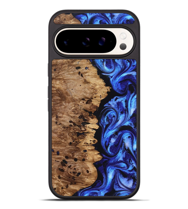 Pixel 9 Pro XL Wood Phone Case - Love (Blue, 827007)