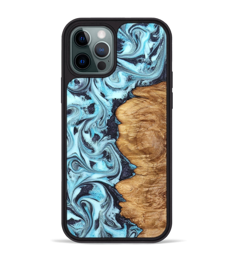 iPhone 12 Pro Max Wood Phone Case - Marvel (Blue, 827009)