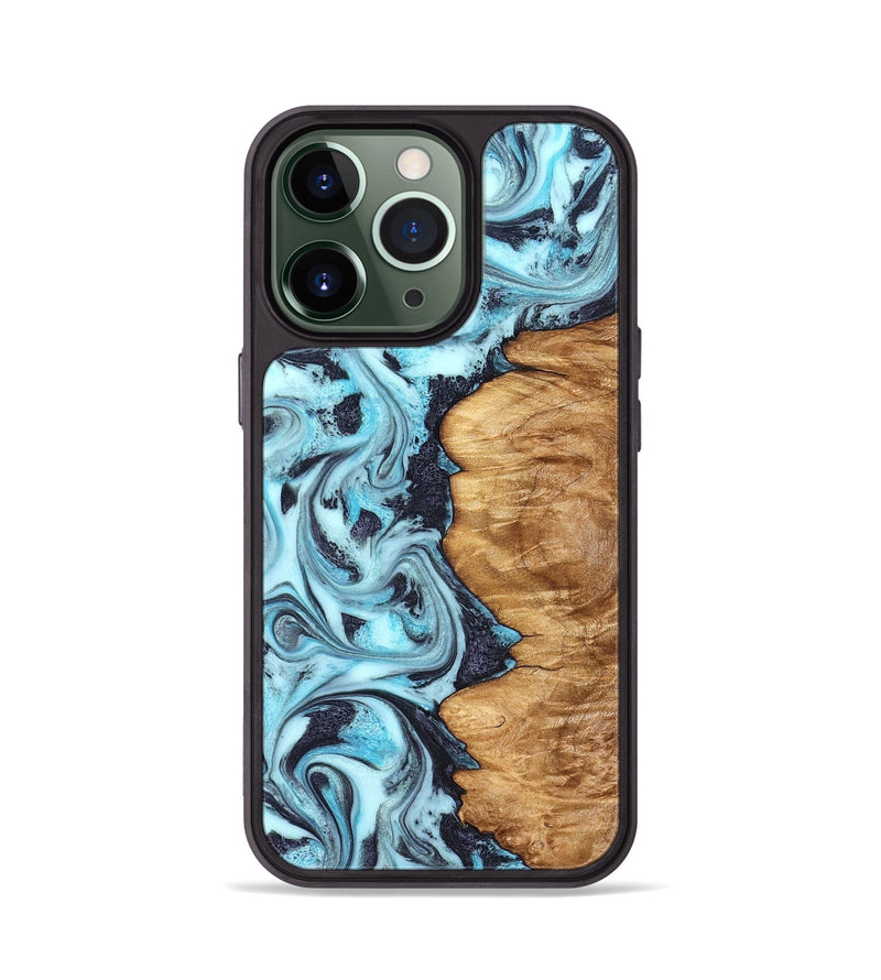 iPhone 13 Pro Wood Phone Case - Marvel (Blue, 827009)