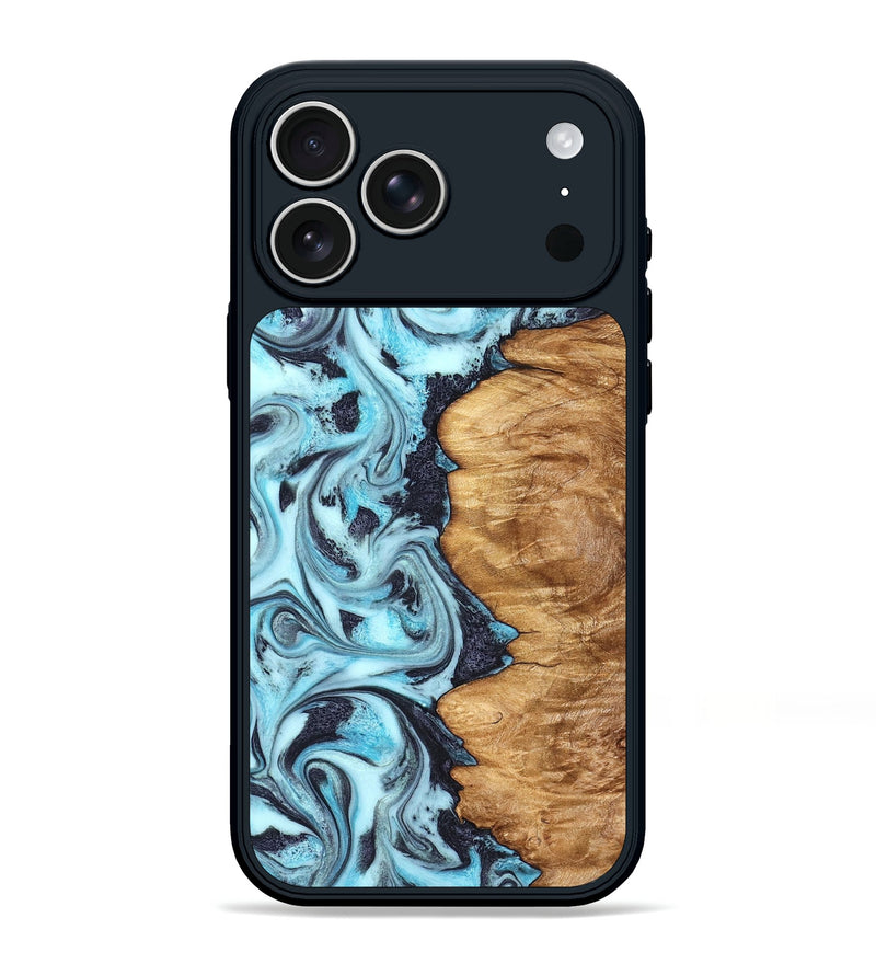 iPhone 17 Pro Max Wood Phone Case - Marvel (Blue, 827009)