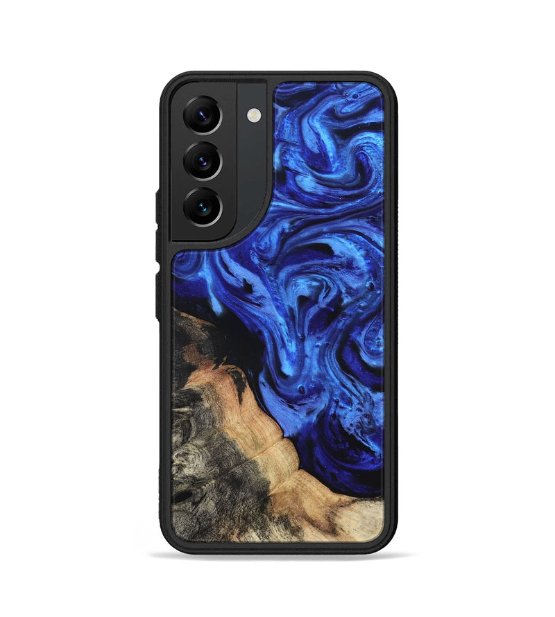 Galaxy S22 Wood Phone Case - Melba (Blue, 827010)