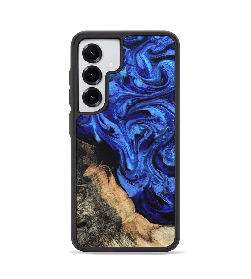 Galaxy S25 Wood Phone Case - Melba (Blue, 827010)