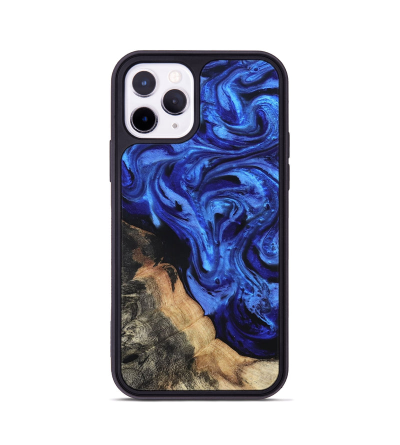 iPhone 11 Pro Wood Phone Case - Melba (Blue, 827010)