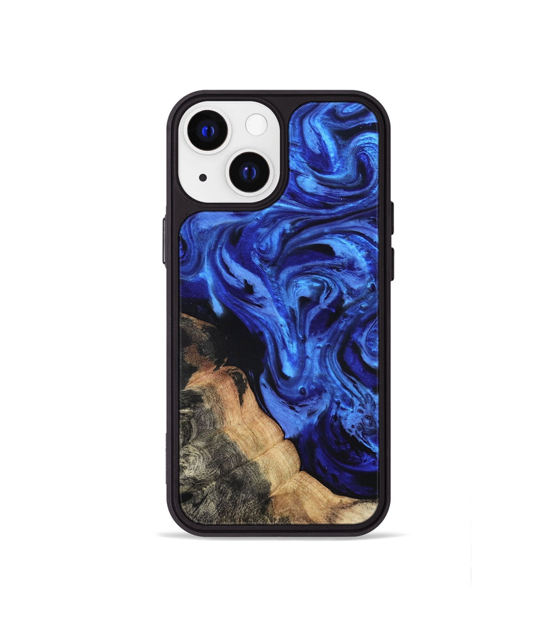 iPhone 13 mini Wood Phone Case - Melba (Blue, 827010)