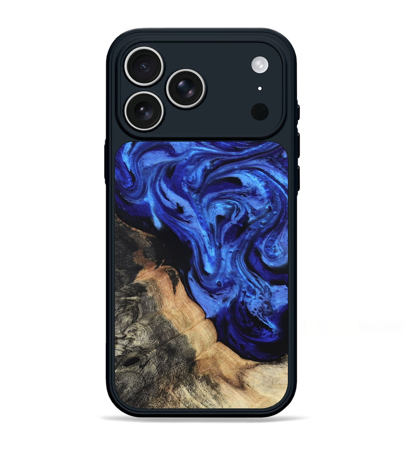 iPhone 17 Pro Max Wood Phone Case - Melba (Blue, 827010)