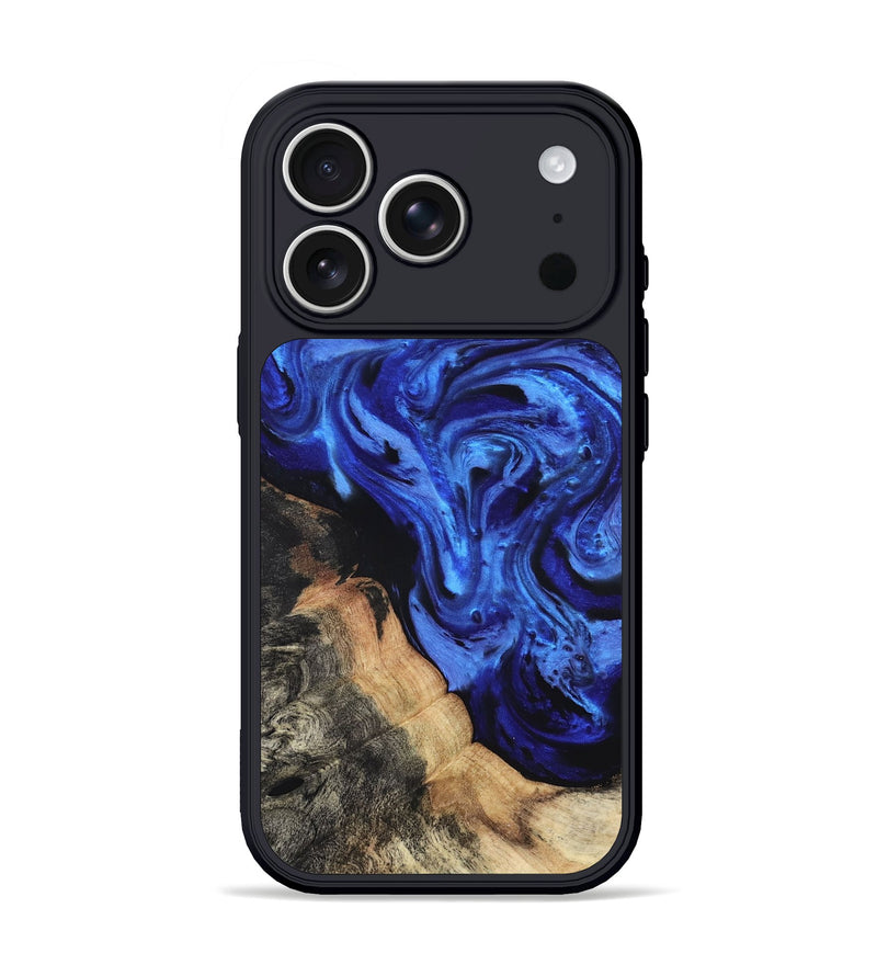 iPhone 17 Pro Wood Phone Case - Melba (Blue, 827010)