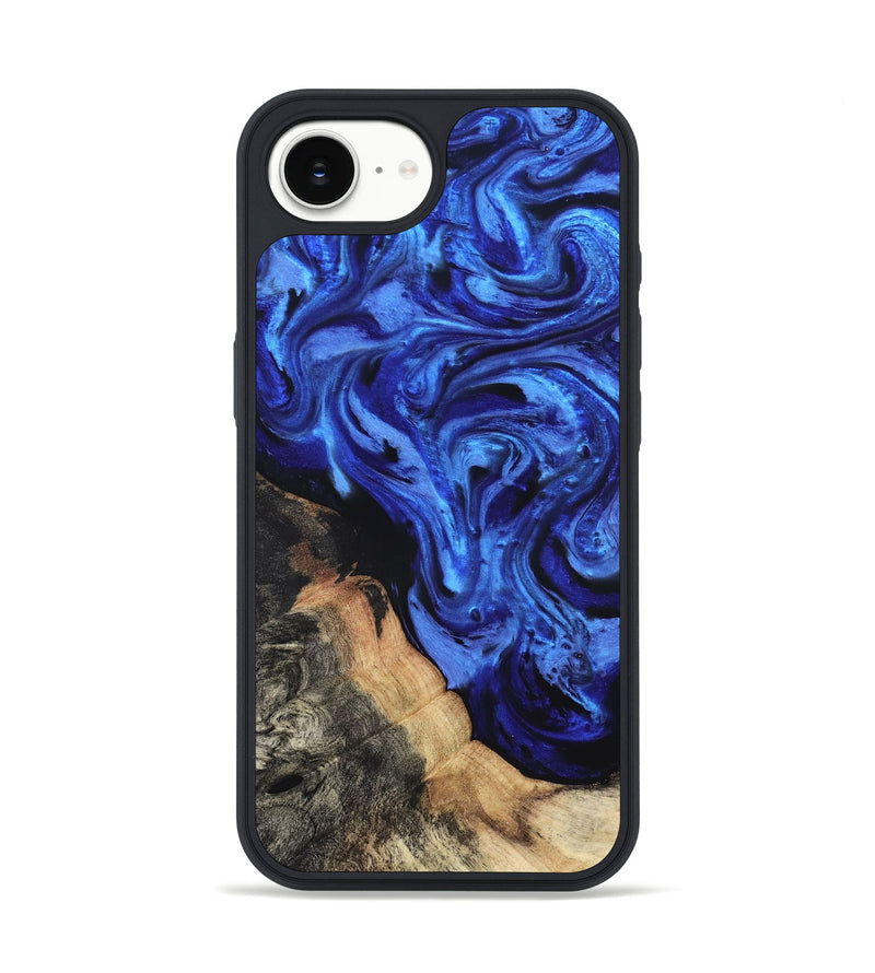 iPhone 17e Wood Phone Case - Melba (Blue, 827010)