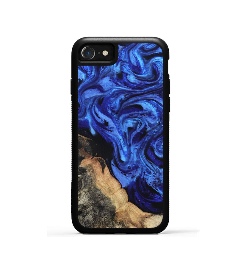 iPhone SE Wood Phone Case - Melba (Blue, 827010)