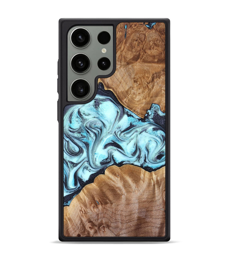 Galaxy S24 Ultra Wood Phone Case - Hershel (Blue, 827012)