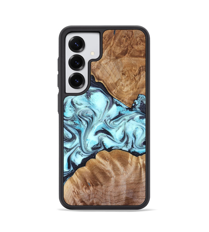 Galaxy S25 Wood Phone Case - Hershel (Blue, 827012)