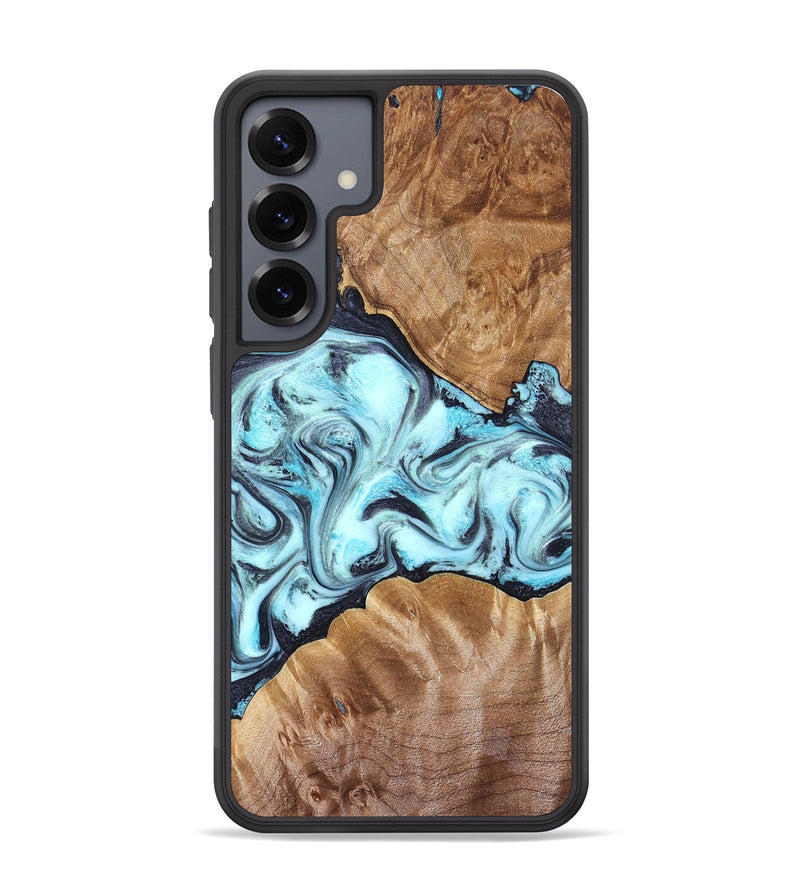 Galaxy S25 Plus Wood Phone Case - Hershel (Blue, 827012)