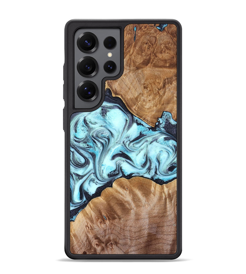 Galaxy S25 Ultra Wood Phone Case - Hershel (Blue, 827012)