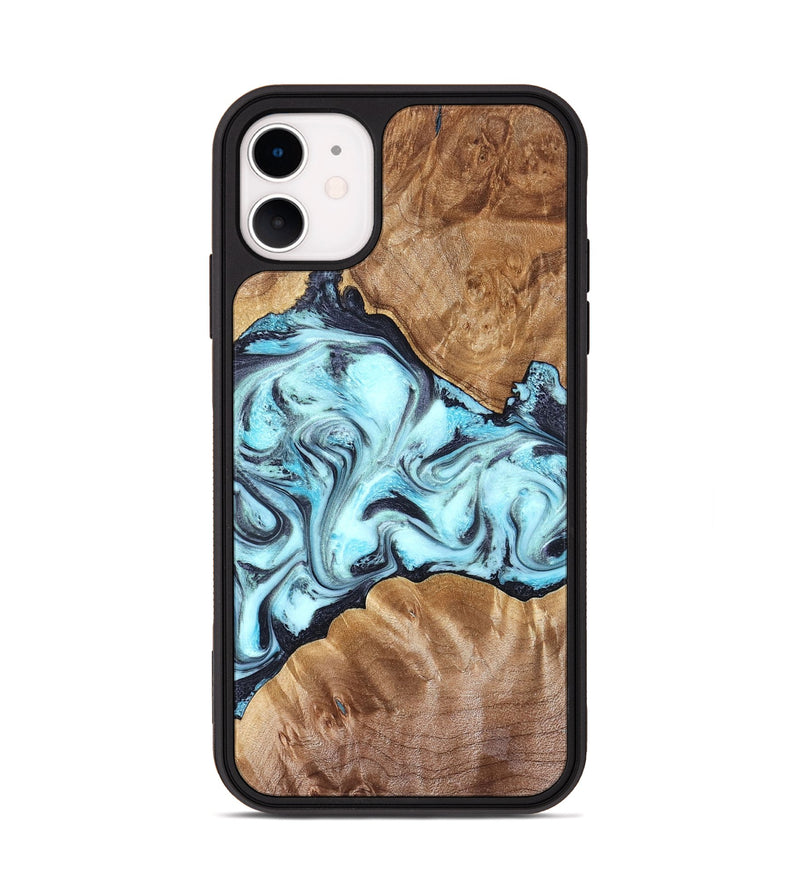 iPhone 11 Wood Phone Case - Hershel (Blue, 827012)