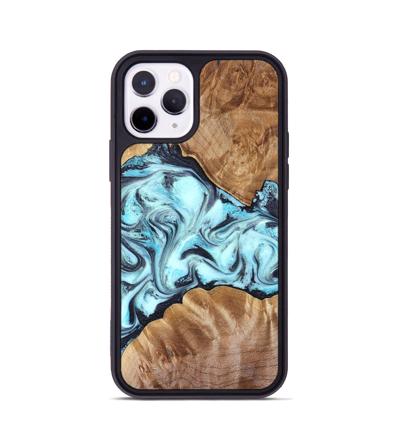 iPhone 11 Pro Wood Phone Case - Hershel (Blue, 827012)