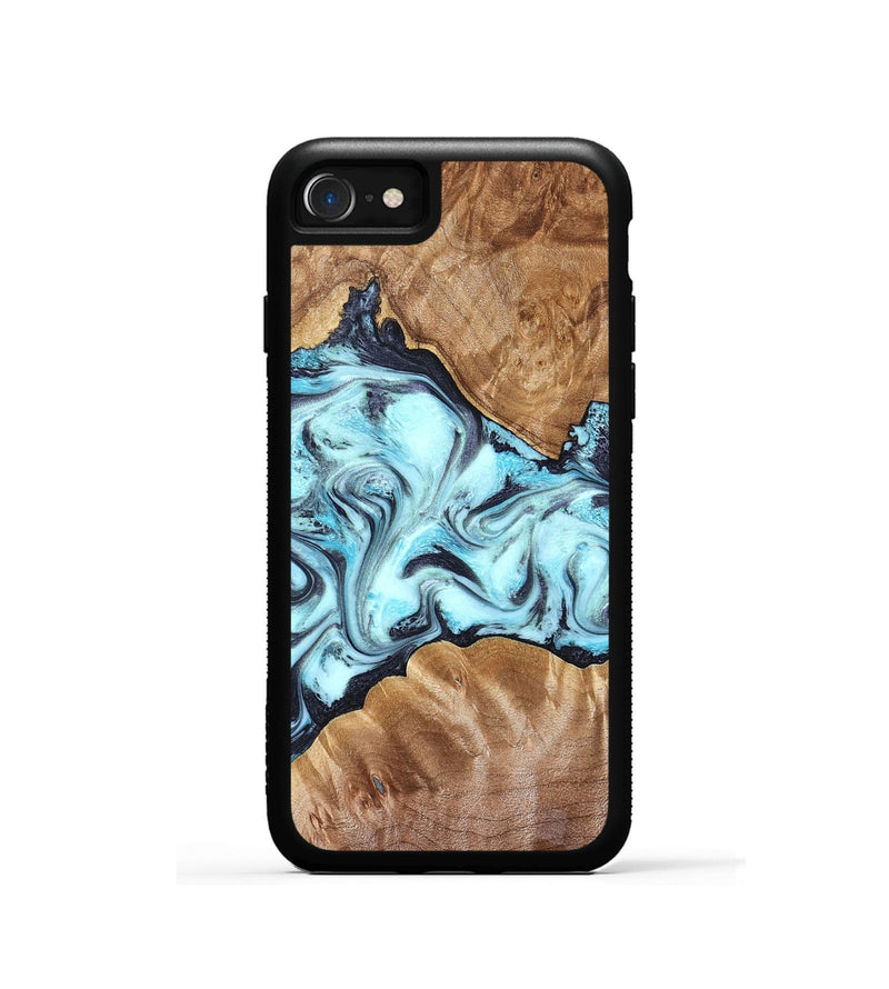 iPhone SE Wood Phone Case - Hershel (Blue, 827012)