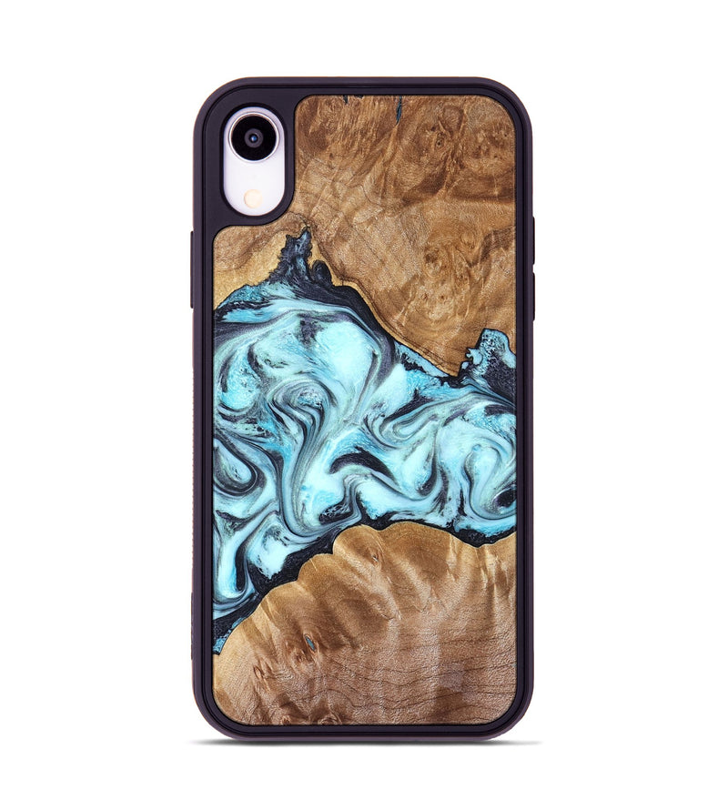 iPhone Xr Wood Phone Case - Hershel (Blue, 827012)