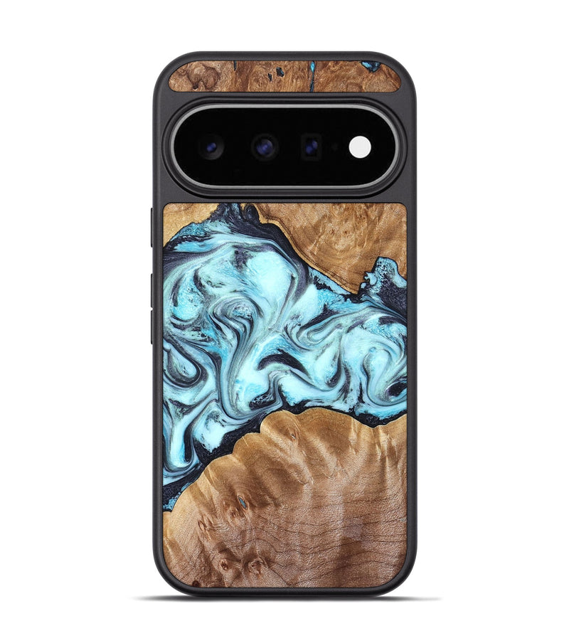 Pixel 11 Pro Wood Phone Case - Hershel (Blue, 827012)
