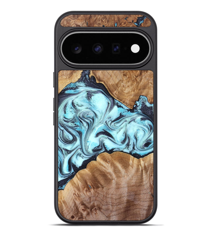 Pixel 11 Pro XL Wood Phone Case - Hershel (Blue, 827012)