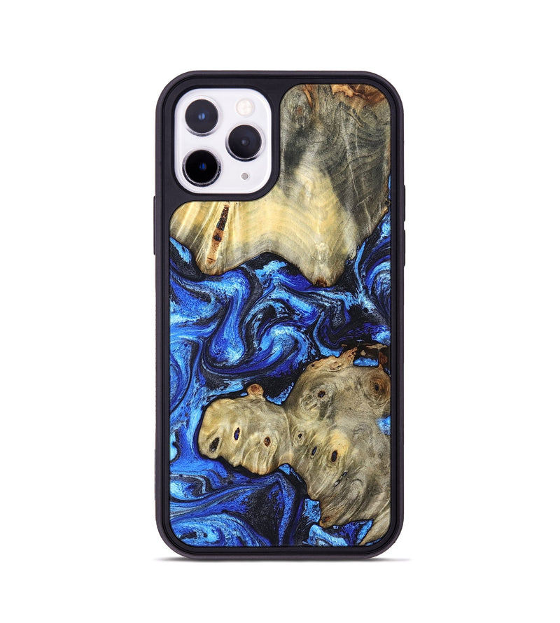 iPhone 11 Pro Wood Phone Case - Sondra (Blue, 827015)