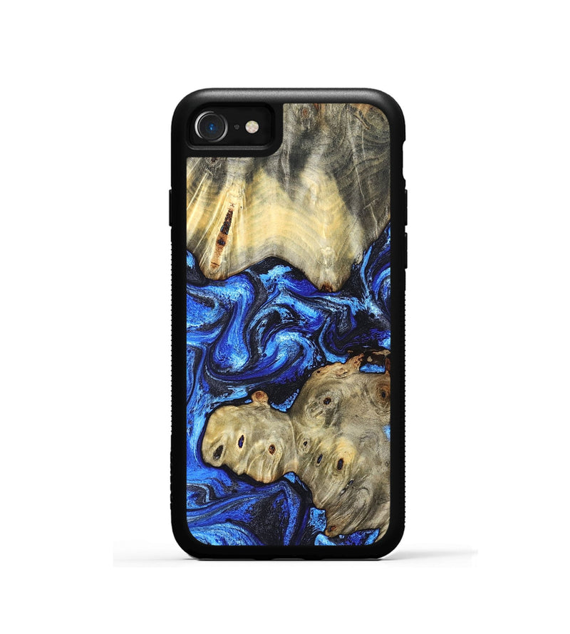 iPhone SE Wood Phone Case - Sondra (Blue, 827015)