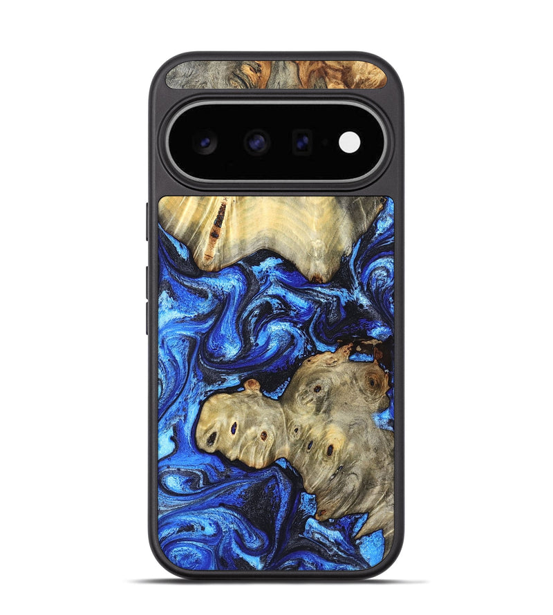 Pixel 11 Wood Phone Case - Sondra (Blue, 827015)
