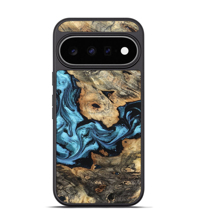 Pixel 11 Pro Wood Phone Case - Marsha (Blue, 827016)
