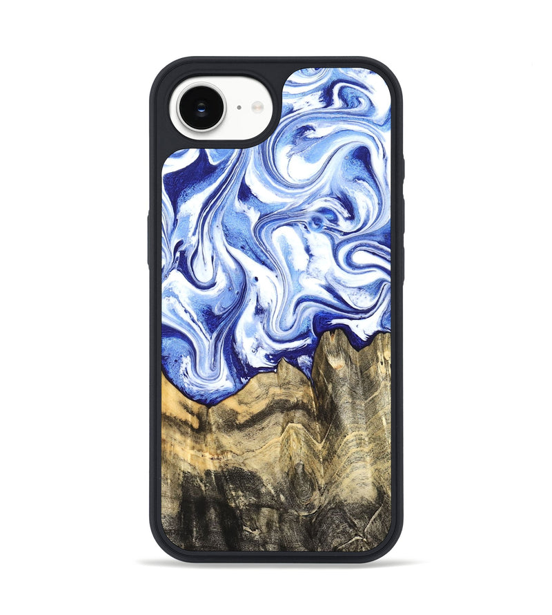 iPhone 17e Wood Phone Case - Estevan (Blue, 827017)