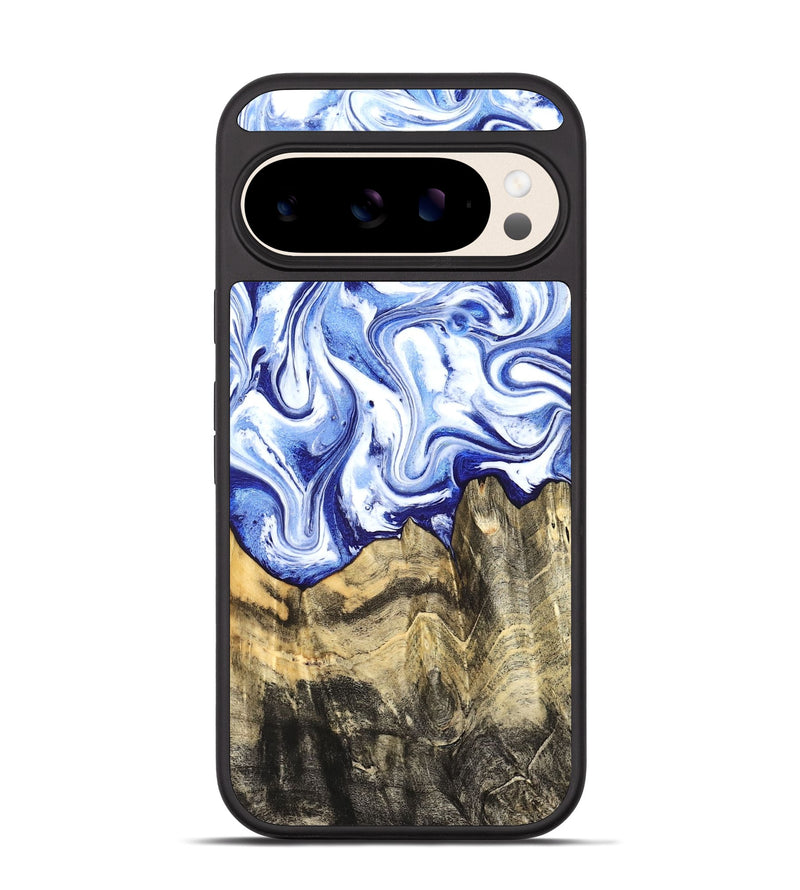 Pixel 10 Wood Phone Case - Estevan (Blue, 827017)