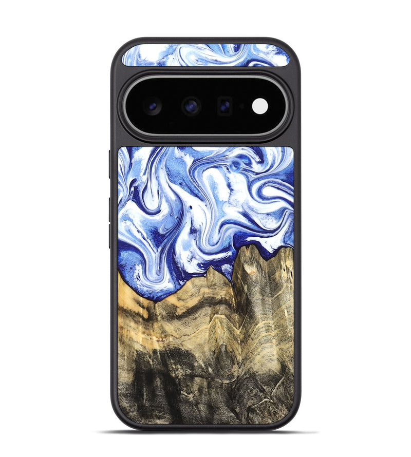 Pixel 11 Pro Wood Phone Case - Estevan (Blue, 827017)
