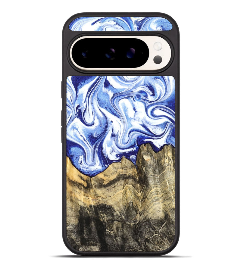 Pixel 9 Pro XL Wood Phone Case - Estevan (Blue, 827017)